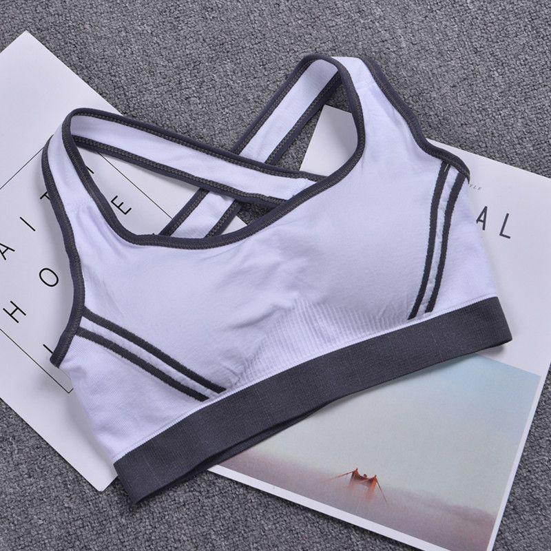 Luxurious Cross Back Padded Sports Bra For Women Seamless And Breathable Fitness Top