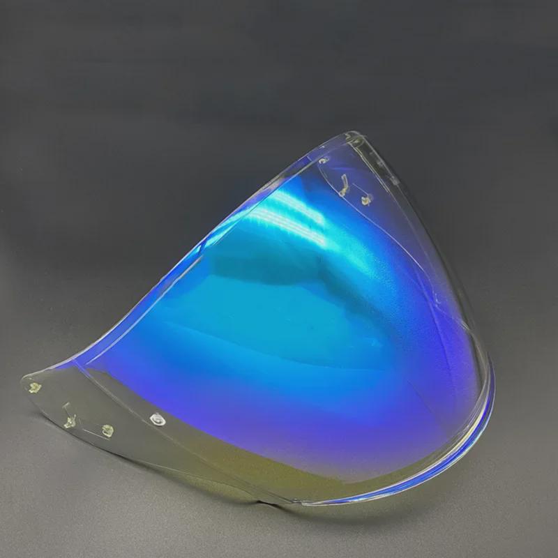 JC Half Helmet Lens - J-Cruise & J-Force4 CJ-2 Electroplated Sun Protection, Dual-Use Day/Night Helmet Accessory