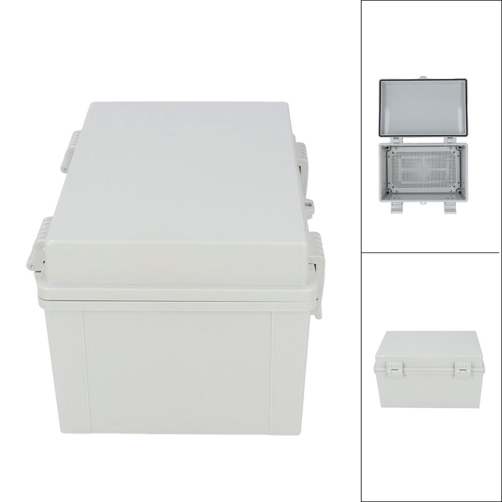 Gray Hinged Cover Electrical Junction Box IP67 Waterproof Electric Project Box for Outdoor
