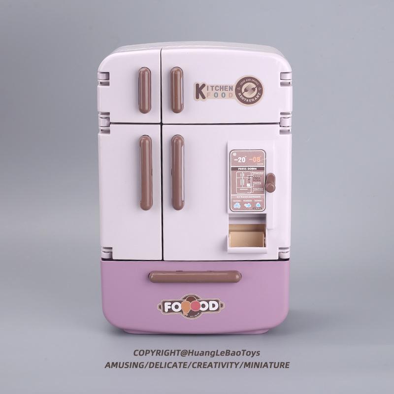 Educational Mini Kitchen Playset: Large Toy Refrigerator for Kids
