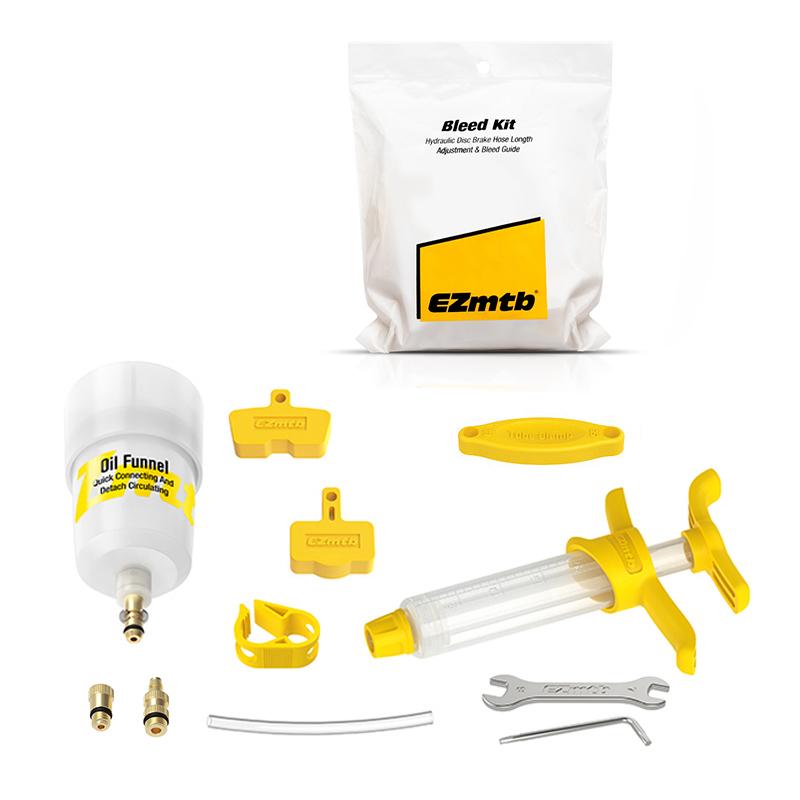 

Bicycle Hydraulic Brake Bleed kit for TEKTRO Series Brake System Mineral Oil Brake Funnel Set MTB Road Bike Repair Tool EZMTB Bag for TEKTRO