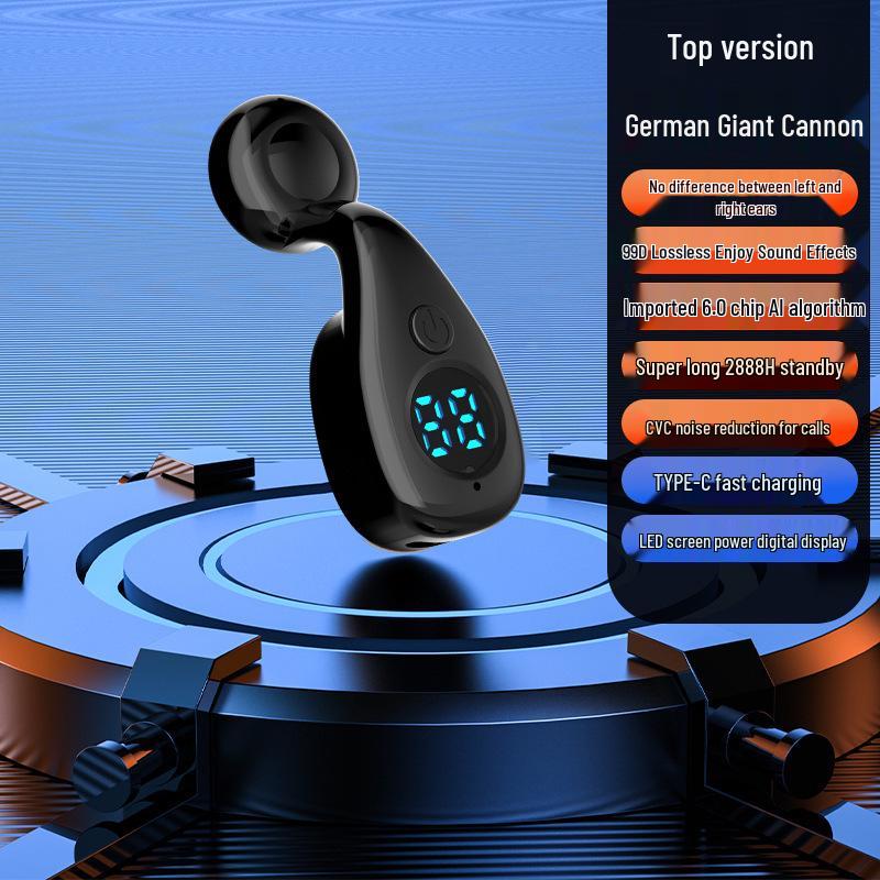 Wireless Bluetooth 5.4 Ear-Hook Headphones for Sports & Gaming - Compatible with Apple, Huawei, Vivo, Xiaomi, OPPO