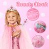 Princess Role Play Costume Set Girls 4-6 Years - Cape Tulle Skirt Wand Crown Ring Accessories