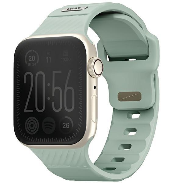 Uniq Pasek Stride Apple Watch Series1/2/3/4/5/6/7/8/9/Se/Se2 38/40/41Mm Fkm Rubber Strap Miętowy/Iceplant Green