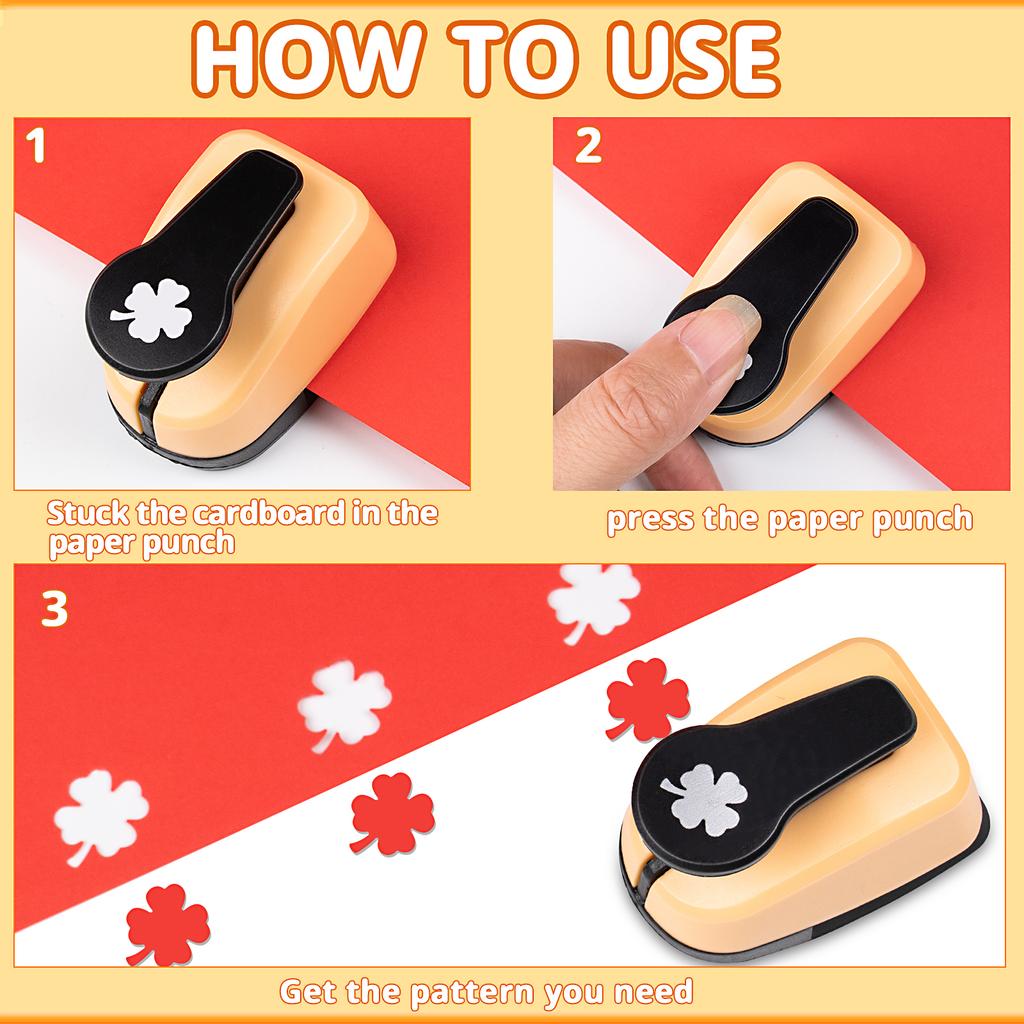 5 pcs Paper cutter for crafts Hole Puncher Punches Tool Set Circle Flower Paper Shapes Hole for card making custom scrapbook