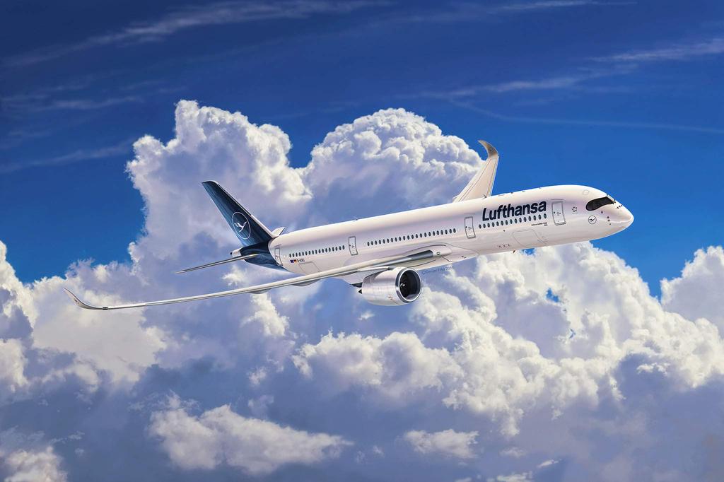German Revell 1/144 Airbus A350-900 Lufthansa New Livery Plastic Model Kit 03881