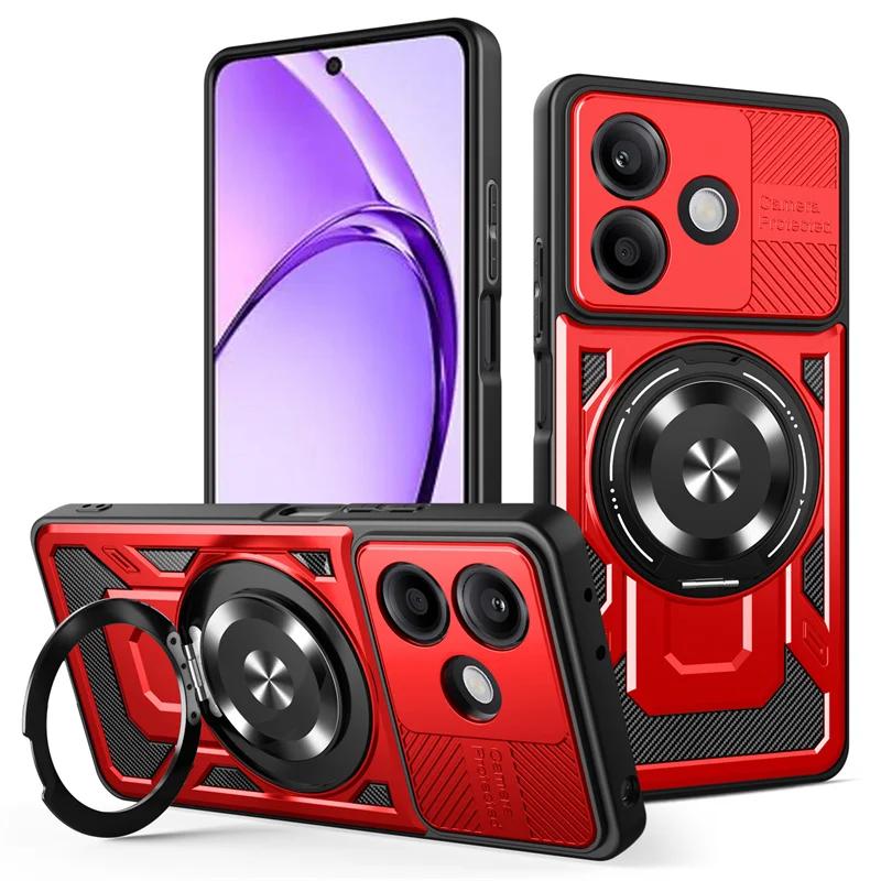 Armor Shockproof Case For OPPO A5 Pro 5G Protective Cover Ring Stand Holder Fundas Coque Capa