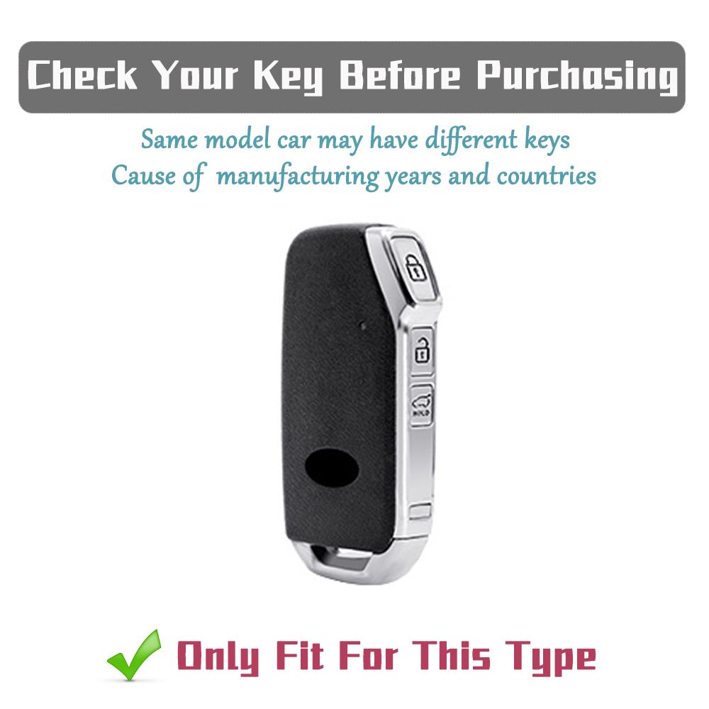 3 Buttons TPU Car Key Fob Cover for Kia Sportage K5 K8 2022 Cerato 2020 Sorento Soul Ray Telluride - Key Case Full Protector