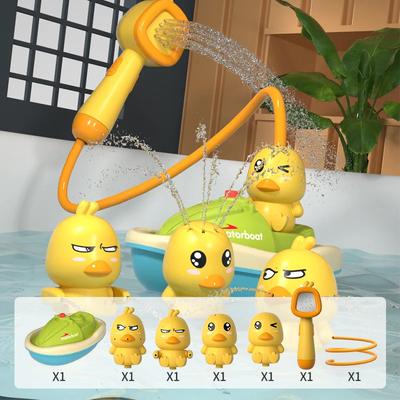 Elektrisches Baby-Badespielzeug für Kinder, Enten-Sprühwasser-Badespielzeug, Babydusche, Wasserspielzeug, Ball, Badezimmer, Babyspielzeug, Badewannenspielzeug, Wasserspielzeug