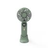 Quiet Foldable USB Rechargeable Portable Cooling Handheld Fan with 1200mAh Brushless Motor English for Outdoor & Car Use