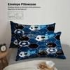 Set Biancheria da Letto 3 Pezzi Cartone Animato Calcio Stampa 3D Spazzolato Confortevole Copripiumino King Queen Twin Singolo Regalo di Compleanno Decorazione Stanza