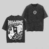 Anime Vintage Washed Tee, Gothic Anime Graphic Shirt, Gift for Anime Fan
