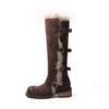 Utopia long snow boots women's winter new Russian high tube buckle thick velvet fashion warm cotton shoes
