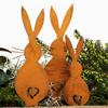 3Pcs Rabbit Yard Plugin Emblems Animal Yard Decor Rabbit Garden Stakes Garden Rabbit Stake Yard Gardening Decor Outdoor