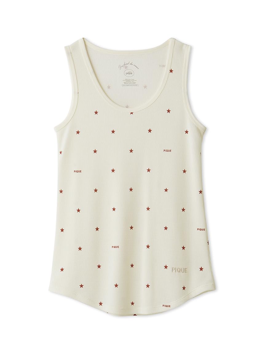 

Gelato Pique Star Print Waffle Tank Top PWCT254317REDF