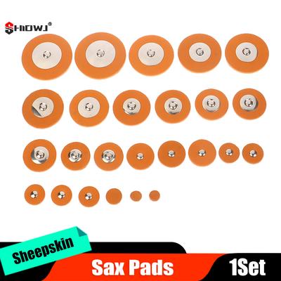 1 Conjunto de Pastilhas de Saxofone Universal Peças de Reposição Genuínas em Couro de Cabra Kit Para Sax Alto Tenor Soprano