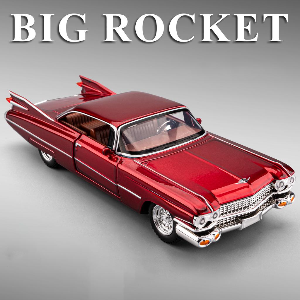 1/32 Cadillac Eldorado Biarritz Alloy Model Car Toy Diecasts Metal Casting Sound and Light Car Toys for Children Vehicle