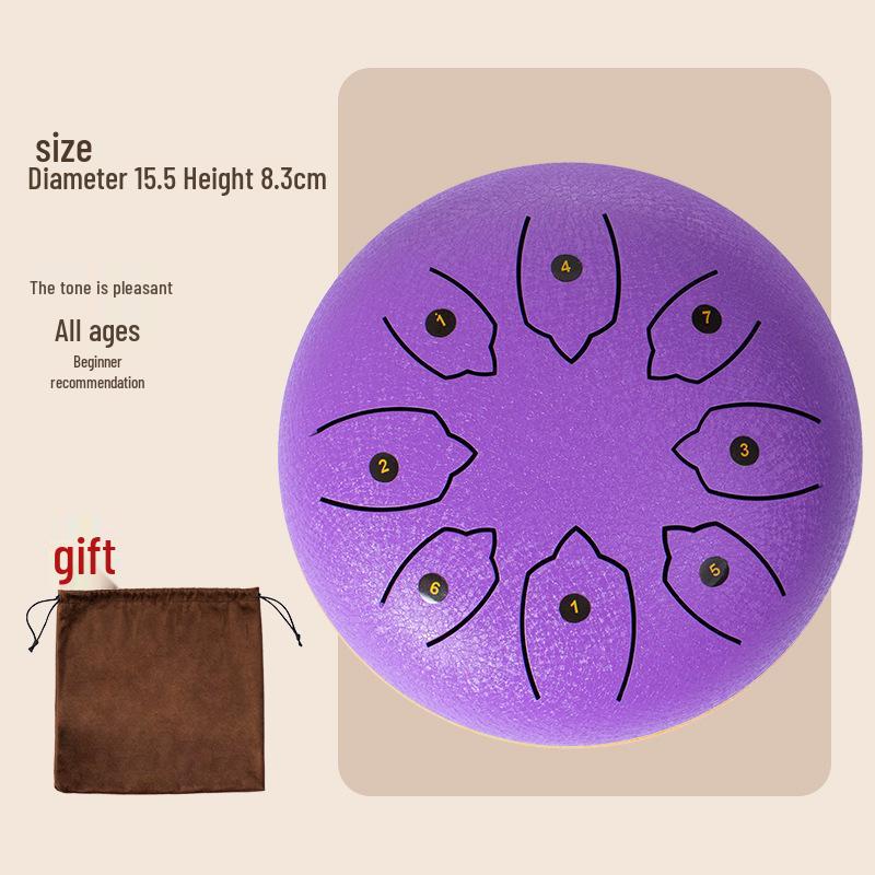 6-inch 11-tone Ethereal Steel Tongue Drum - Beginner to Professional Instrument for Kids & Adults