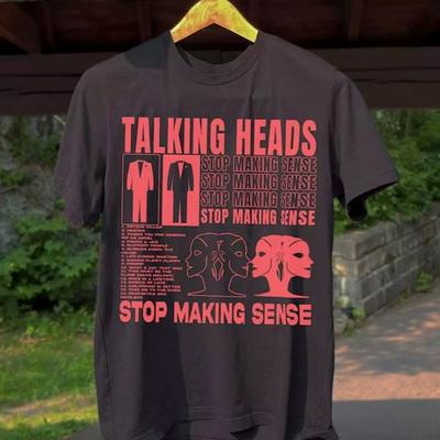 Talking Heads Stop Making Sense, Kapela Talking Heads Unisex Černé Tričko S-5XL Unisex Tričko