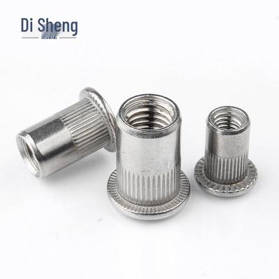 304 Stainless Steel Flat Head Knurled Rivet Nut M3-M10