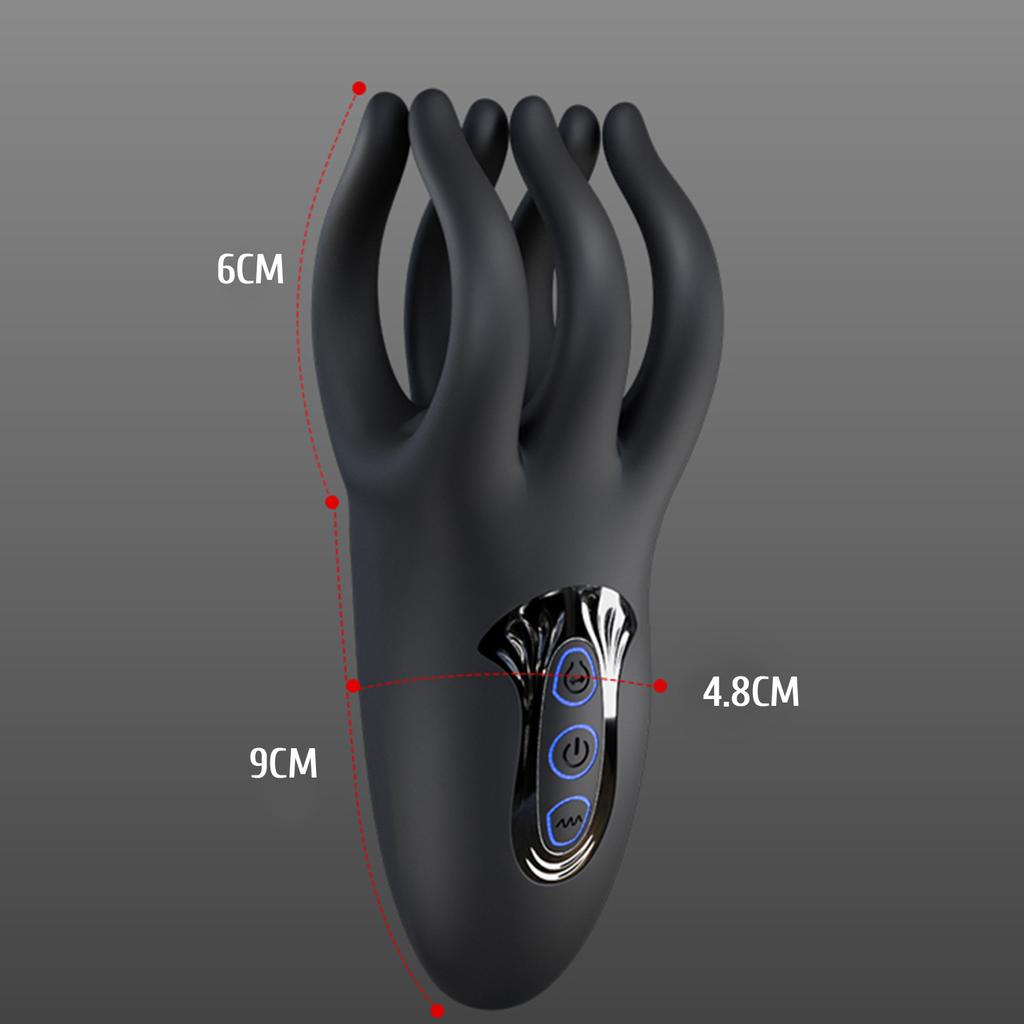 Male Penis Exerciser Mimics Finger Vibrations Men's Glans Massage Stimulator Male Masturbator for Delayed Ejaculation