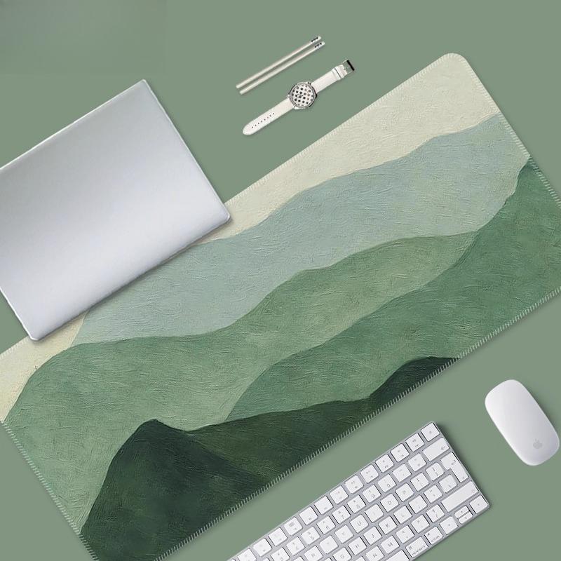 Scenic Landscape Large Mouse Pad Ocean Airplane Cloud Mountain Starry Sky NonSlip Rubber Extended Desk Mat