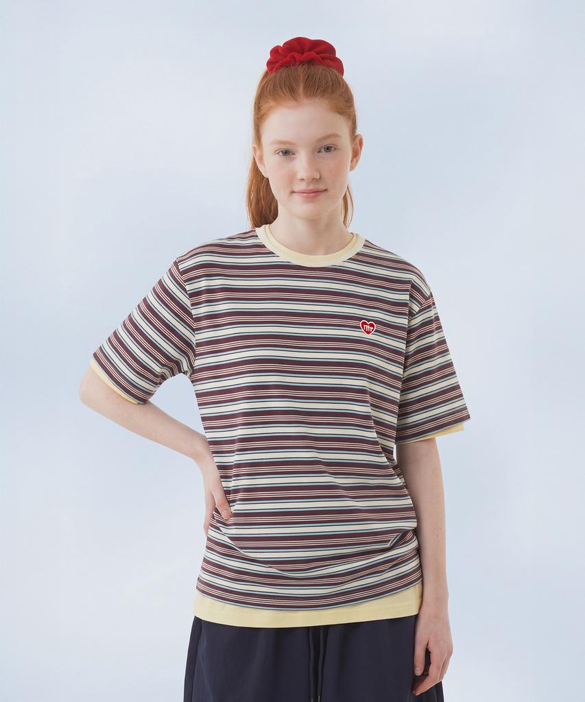 Maseumaluljeueopaeleol Daily Cotton Stripe T-Shirt_Navy