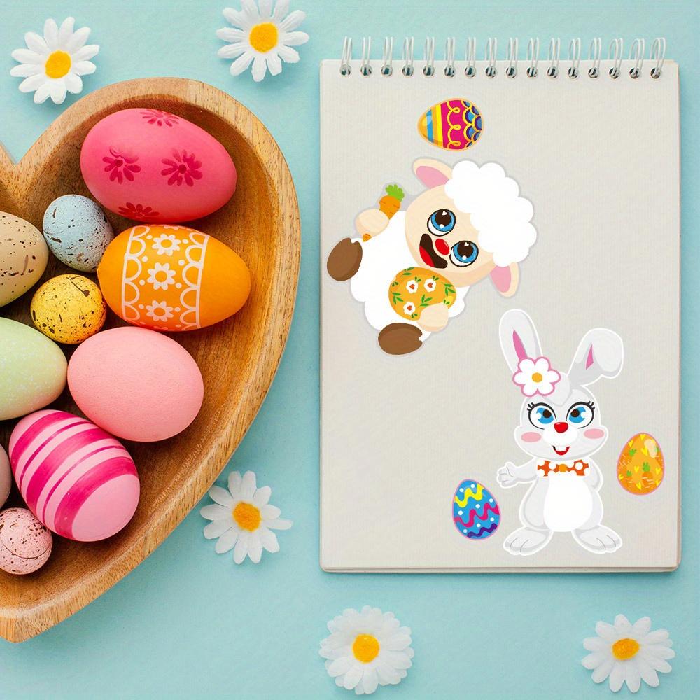 Easter Stickers, Easter Basket Stuffers Easter Egg Decorating Bunny Stickers, Activities Party Easter Crafts Gifts Bags Stickers