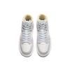 Anta Cushioning, Wear Resistant Mid Top Skateboard Shoes Women's White Blue Sneakers 122218052-4