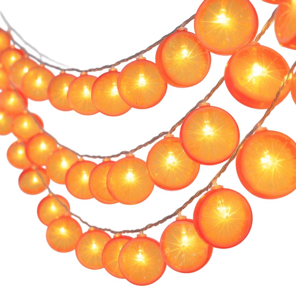 Lemon String Lights, 2 Meters, 10 Lights, Battery Operated