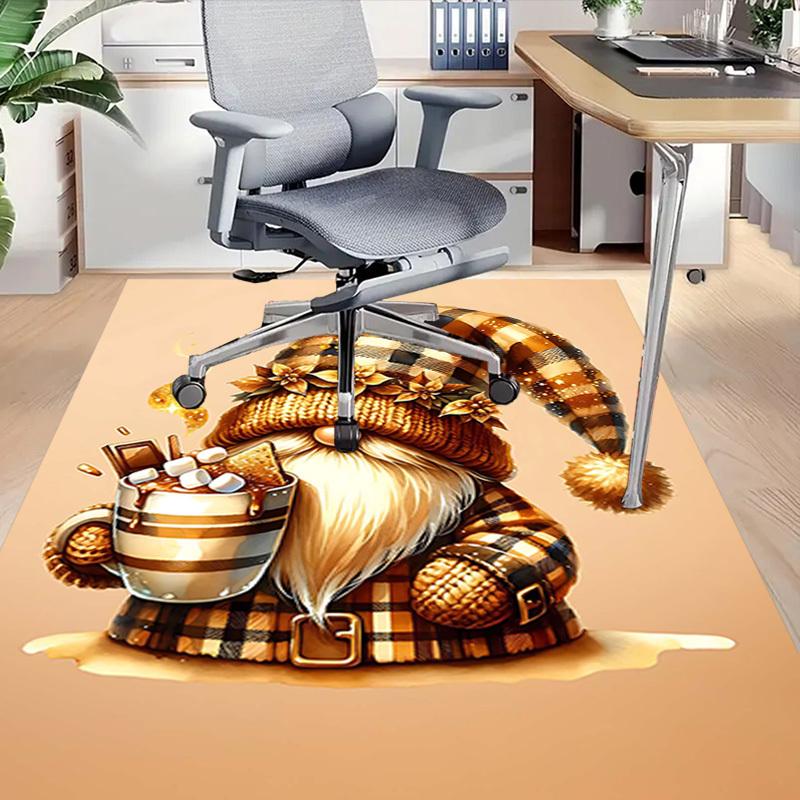1PC Gnome Coffee Non-Slip Floor carpet, suitable for Office, bedroomand playrooms. It can also be used as a sofa footrest cover-T91