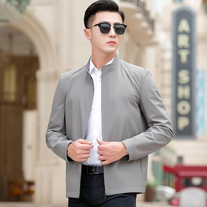 Men's High-Density Windproof Stand-Collar Jacket