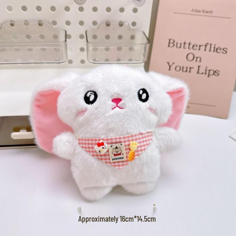 Large Cute Animal Plush Keychain: Rabbit, Sheep, Cat Bag Charm