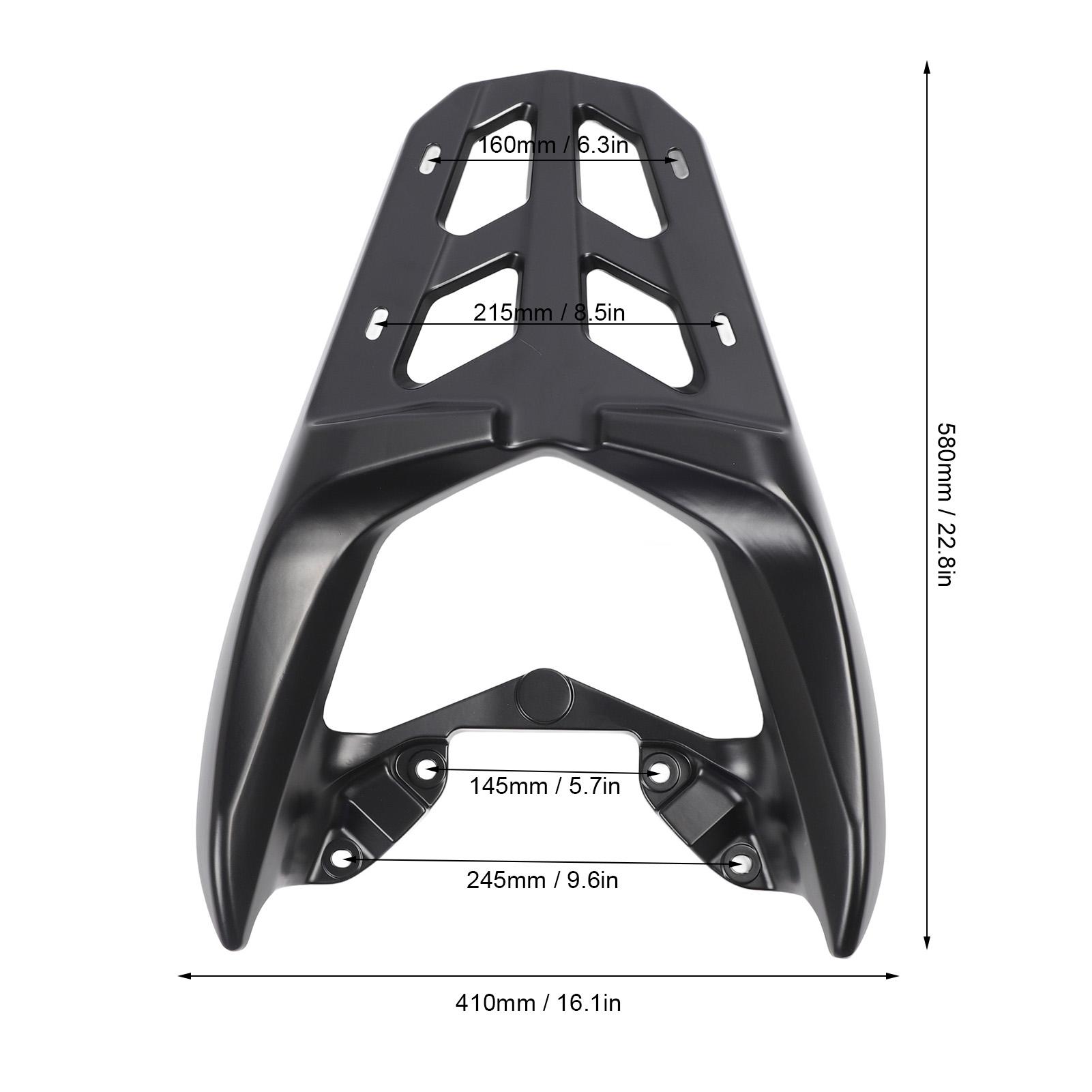

Задний багажник Кронштейн Долговечный Полый Мотоциклетный багажник Алюминиевый сплав Легкая сборка для Nmax155 Nmax125 чёрный