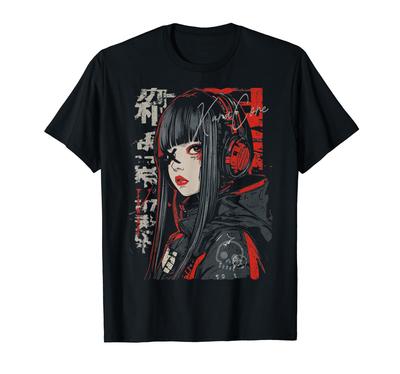 Geek Streetwear Cyberpunk Retro Y2K Hip Hop Cosplay Techwear Retro Manga Anime T-Shirt