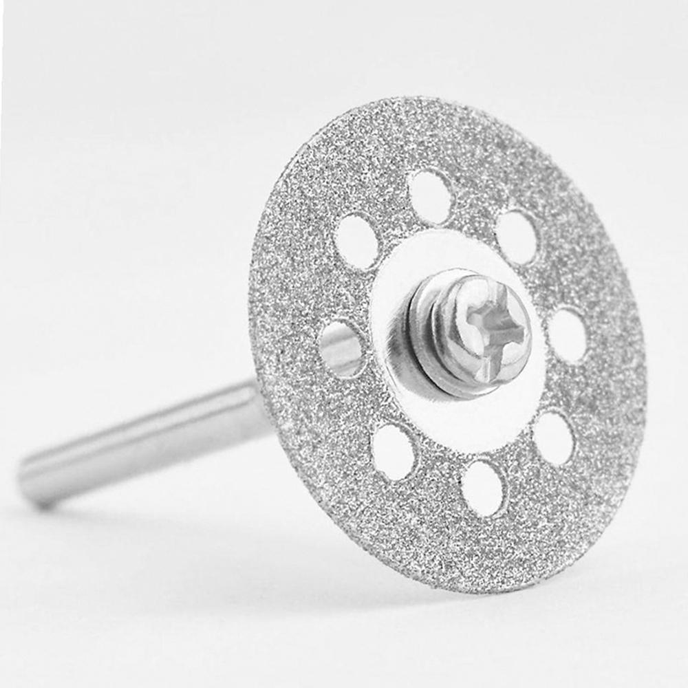 10pcs Diamond Cutting Wheels 22mm Diameter Cut Off Discs with 2pcs 3mm Mandrels Replacement for
