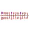 Hot Selling 3D Floral Rhinestone Almond False Nails - Handmade Wearable Tips