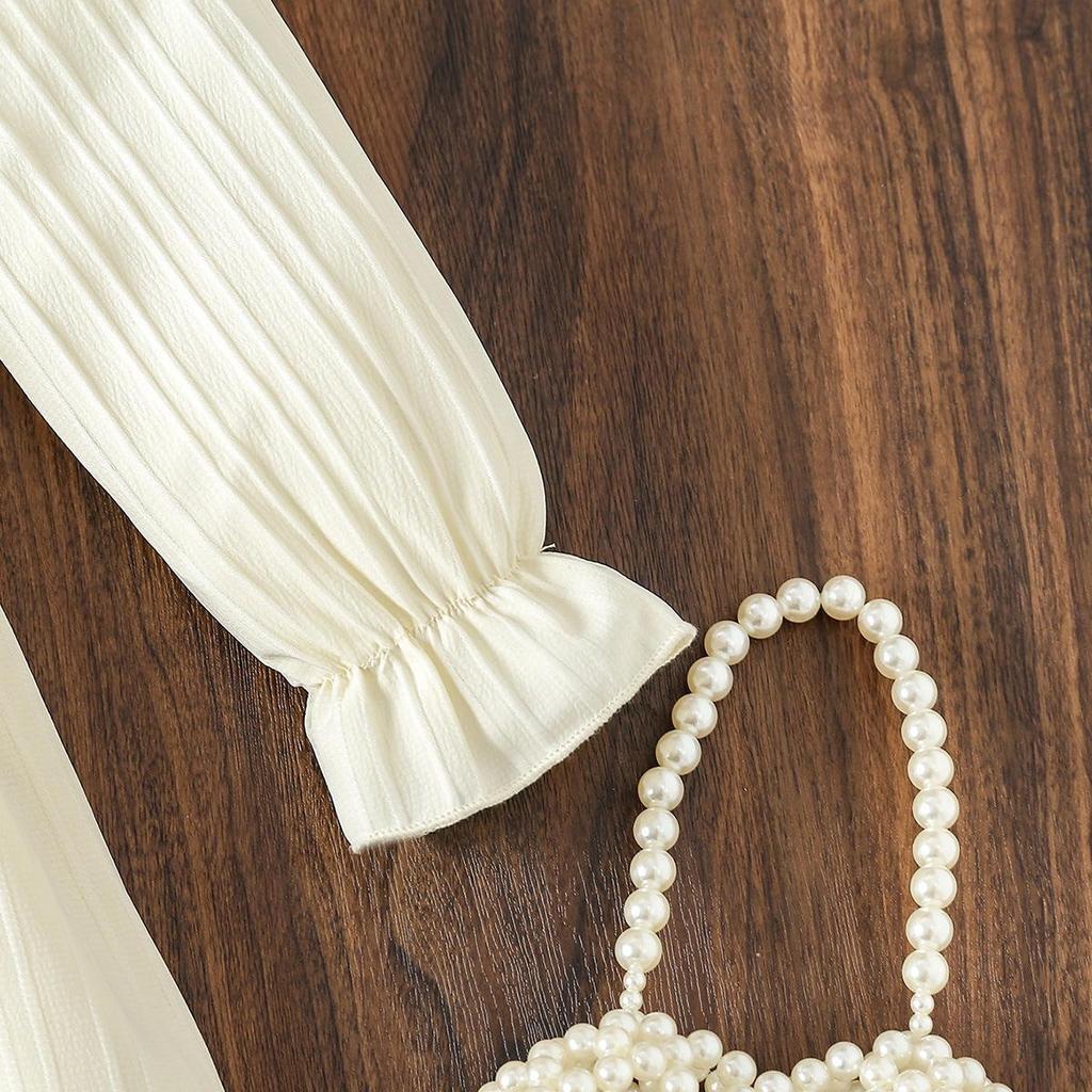 Süßes Langarmkleid für Kinder Frühlingsmode Kleid für Mädchen