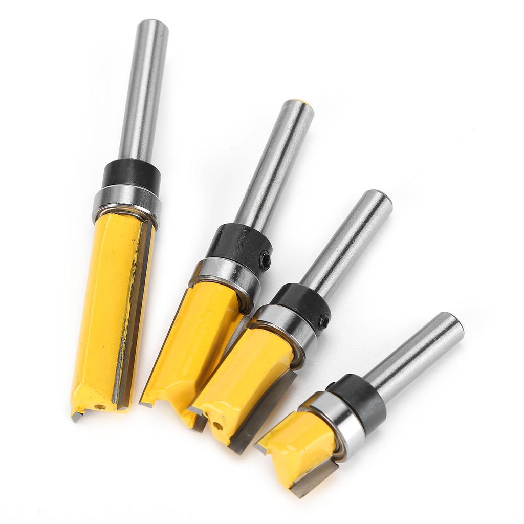 4Pcs Milling Cutter 14 Handle Shock Resistance High Toughness Positioning Accuracy Cutting Tools