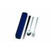 Tatsumiya Adult Cutlery, Navy, Size: Approx. W22.2 D4.4 H2.9 33306