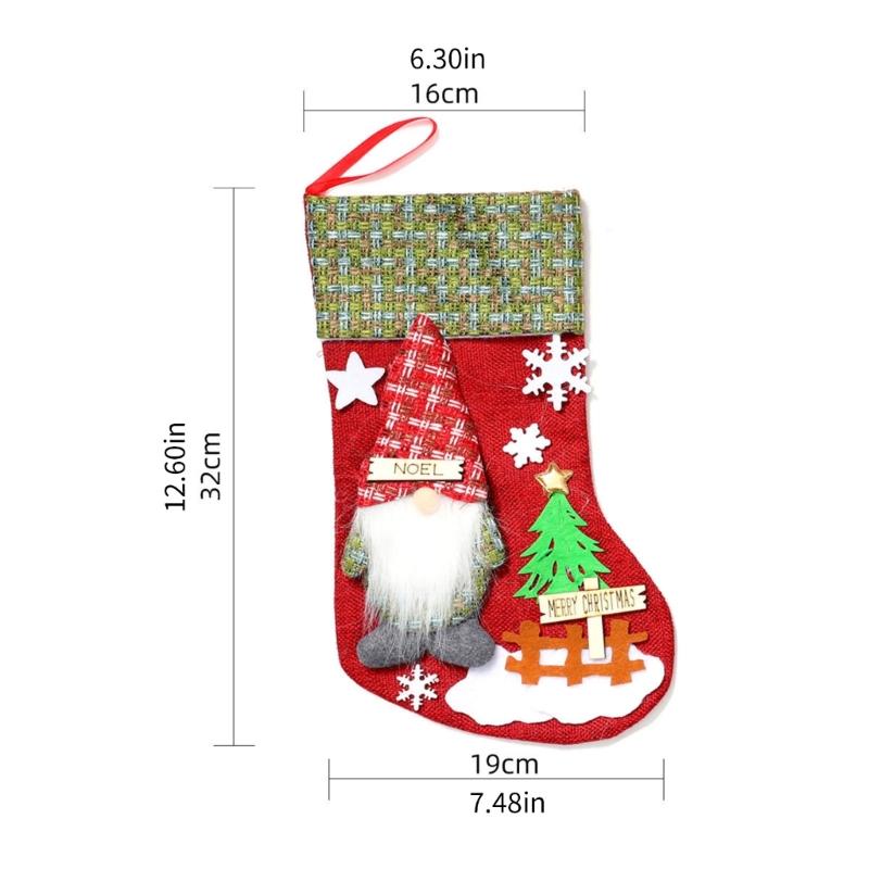 Christmas Stockings Christmas Tree Ornament Lovely Christmas Hanging Socks For Holiday Party Home School Decoration
