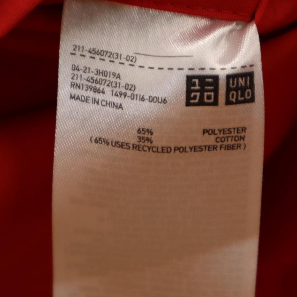 Uniqlo Block Tech Halbmantel M Rot Damen Gebraucht