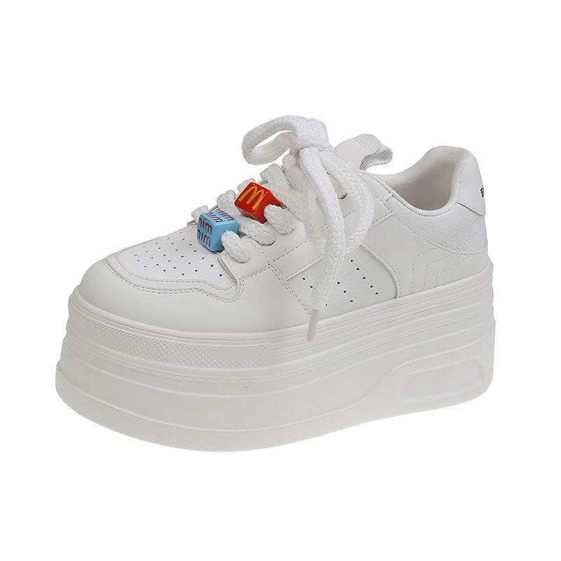 Inner Height Increase Women's Autumn New Super Fire Platform Shoes Versatile Small Muffin Casual Board Shoes