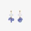 Rough Flower Earrings Green