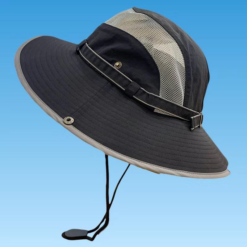 New Waterproof Quick-drying Outdoor Sun Hat Summer Men and Women Mountaineering Fishing Hat Breathable Work Sunscreen Bucket Hat