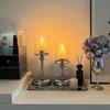 Luxury Metal Glass Candle Holders Detachable Romantic Candle Cup Nordic Glass Candle Stand  Wedding