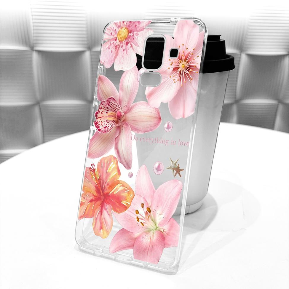 Clear Cover For Samsung J8 2018 Case SM-J810G Cute Cat Fashion Butterfly Funny 2D Painted Casing For Samsung Galaxy J8 2018