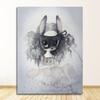 Picture Deer Rabbit Angle Wing Animal Abstract Sweet Living Room Home Decor Poster Print Nordic Canvas Painting Girl Bedoom Wall
