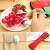 3 Pcs Fork Spoon Chopsticks Travel Stainless Steel Cutlery Portable Camping Bag