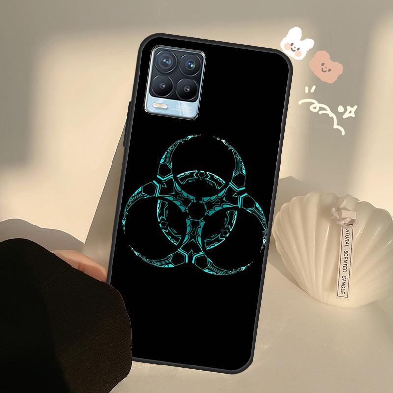 Biohazard Symbol Case For Realme C71 C63 C61 C55 C51 C53 C25 C65 C67 C75 11 12 13 14 15 Pro Plus GT6 GT7 Pro